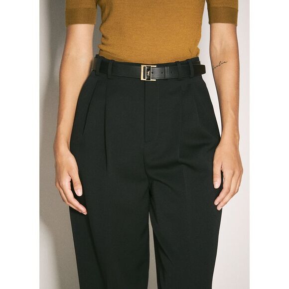 Saint Laurent Women Gio Leather Belt